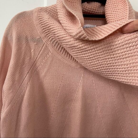 Calvin Klein Textured Knit Cowl Neck Pullover Sweater Size Large - Picture 5 of 7